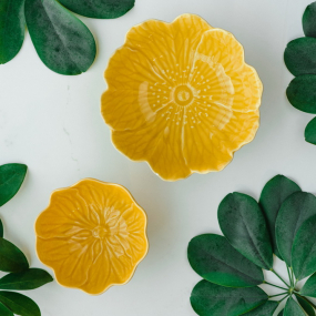 Чаша Flora 12,5 см, желтая