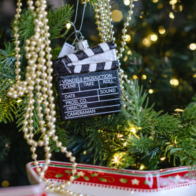 Елочная игрушка "Кинохлопушка" 5 см