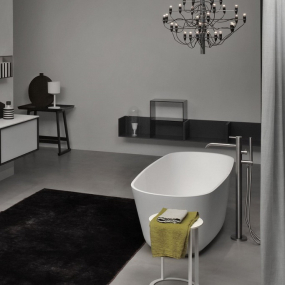 Ванна Antonio Lupi Baia Small 170х70, из материала Cristalplant, матовая, белая