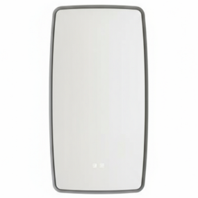 Зеркало Mebelvann Aura 98х52, с подсветкой, серая рама