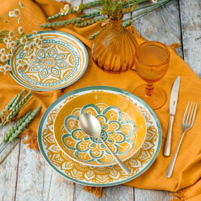 Набор посуды на 6 персон Moon Mimosa, 18 предметов