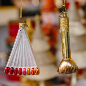 Елочная игрушка "Кисть для макияжа" 11,5 см