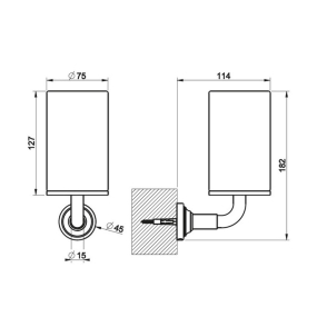 Стаканчик Gessi Venti20 65407.031, хром