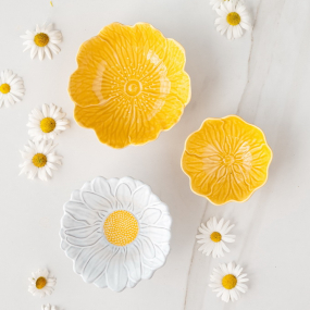 Салатник Flora 17 см, желтый