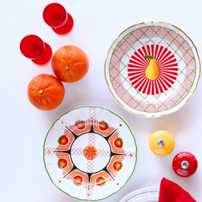 Тарелка салатная "Груша" Bel Paese 20,5 см