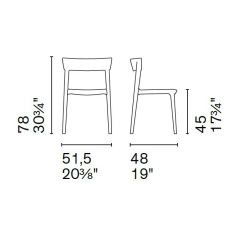Стул Calligaris Skin CS1391, Matt Taupe