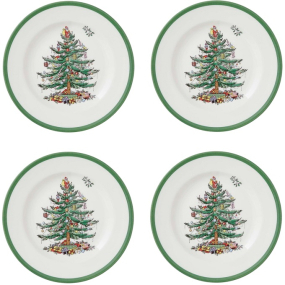 Набор тарелок салатных Christmas Tree 20 см, 4 шт  Набор тарелок салатных Christmas Tree 20 см, 4 шт