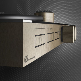 Внешняя часть Gessi HI-FI 63018.149 термостатического смесителя, брашированный никель Finox