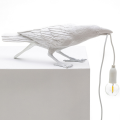 Лампа настольная Seletti Bird Lamp Playing 33,5x10,5 см, белая