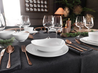 Блюдо Junto White 30х15 см