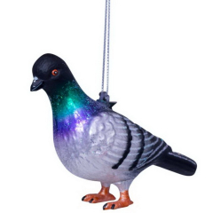 Елочная игрушка "Голубь" 7,5 см