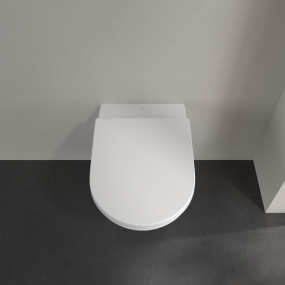 Унитаз подвесной Villeroy & Boch Subway 3.0 56х37 4670TS01, с сиденьем, белый
