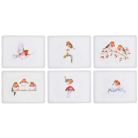 Набор подставок под тарелку Wrendale Designs Christmas "Festive Friends" 30,5х23 см, 6 шт