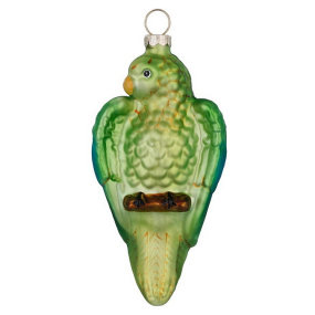 Елочная игрушка "Длиннохвостый попугай" 10,5 см