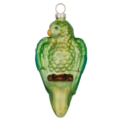 Елочная игрушка "Длиннохвостый попугай" 10,5 см