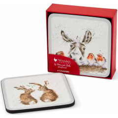 Набор подставок под кружку Wrendale Christmas 10,5x10,5 см, 6 шт