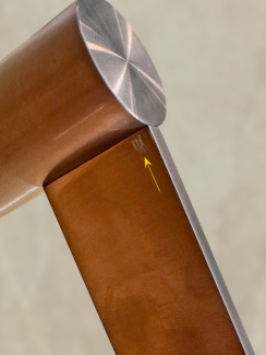 Полотенцедержатель Gessi 316, 45 см, медь