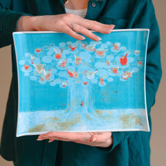 Блюдо прямоугольное by Satoe Tone декоративное 33,2х25,7 см