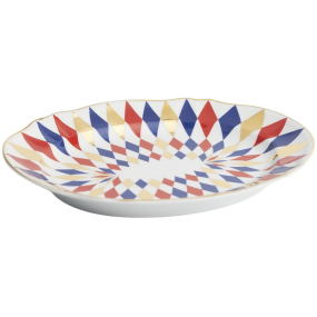 Блюдо овальное Abracadabra 34 см, ромбы