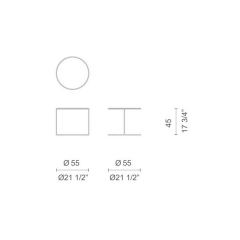 Стол Cappellini Cannot 55х55