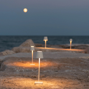 Лампа настольная Zafferano Poldina Pro Micro 27,5 см, белая