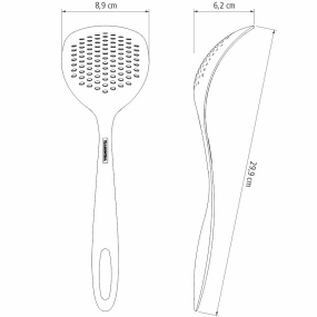 Шумовка Ability 29,9 см, черная