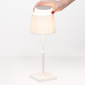 Лампа настольная Zafferano Poldina Classic Pro 32 см, белая