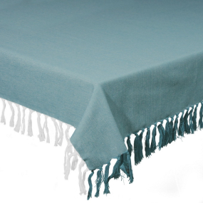 Скатерть квадратная Textile Chambray Green 140х140 см