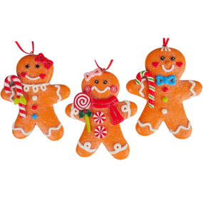 Елочная игрушка "Пряничный человечек" 8,4 см, в ассортименте