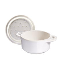 Кокот керамический Staub 10 см, цвет слоновая кость