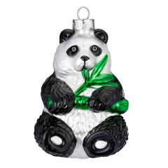 Елочная игрушка "Панда" 12 см