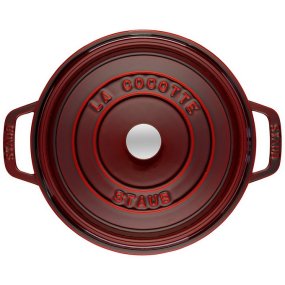 Кокот круглый La Cocotte 20 см / 2,2 л, гранатовый