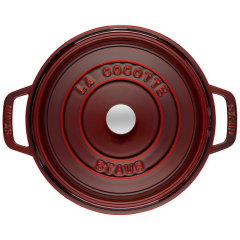 Кокот круглый La Cocotte 20 см / 2,2 л, гранатовый