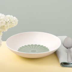 Тарелка глубокая для пасты Fleur Vert 24 см