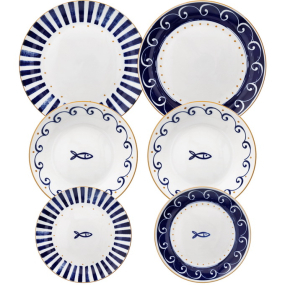 Набор посуды на 6 персон Madison Sardinia, 18 предметов