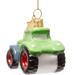 Елочная игрушка "Трактор" 7,5 см
