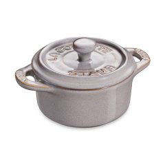 Кокот керамический Staub 10 см, цвет античный серый