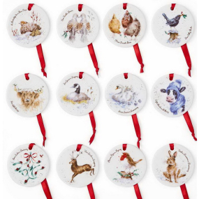 Набор подвесок Wrendale Designs Christmas 7 см, 12 шт