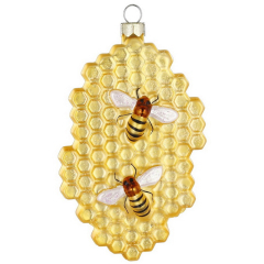 Елочная игрушка "Соты" 10 см