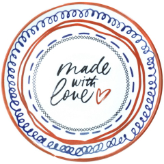 Блюдо для пиццы круглое Made With Love 33см