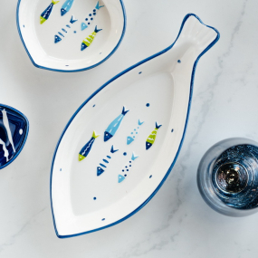 Блюдо глубокое Relief Aquatic 30,5х13,5х4 см