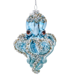 Новогодняя игрушка "Осьминог"