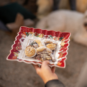 Блюдо квадратное "Санта" Toy’s Fantasy 23х23 см