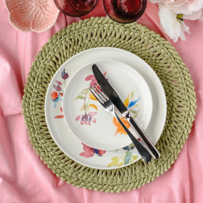 Подложка под тарелку Placemat Peggy 38 см, зеленая