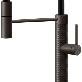 Смеситель для кухни Gessi 316 60012.707, брашированный черный