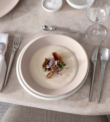 Салатник плоский NewMoon beige 25 см