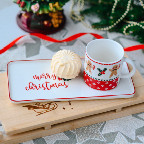 Кружка с блюдцем New Milk & Coffee Ginger 160 мл