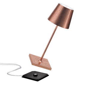 Лампа настольная Zafferano Poldina Pro Mini 30 см, цвет медь