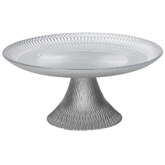Блюдо на ножке Natale Lust 21 см, цвет серебро