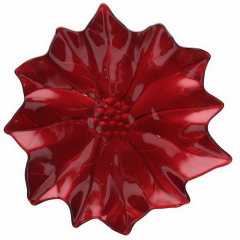 Блюдо сервировочное Natale Red Stars 37 см